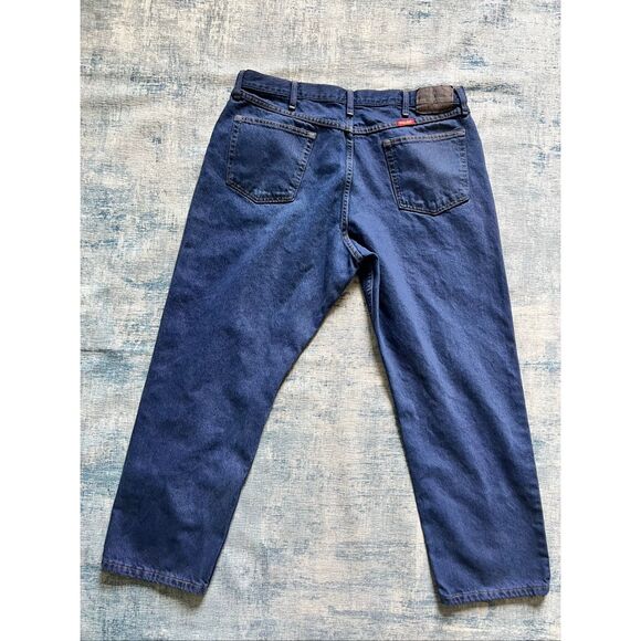 Wrangler Blue Relaxed Fit Denim Jeans 38 x 29 - Picture 2 of 7